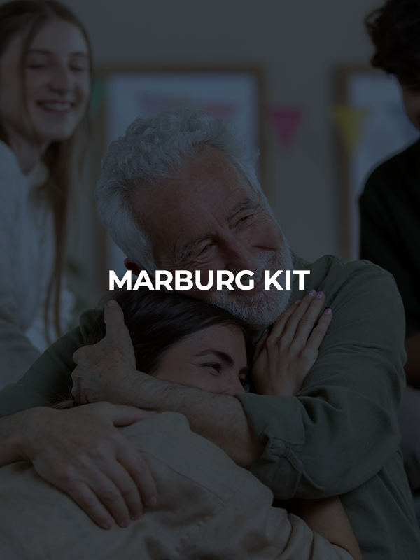 Father with children symbolizing the protective purpose of the Marburg Kit.